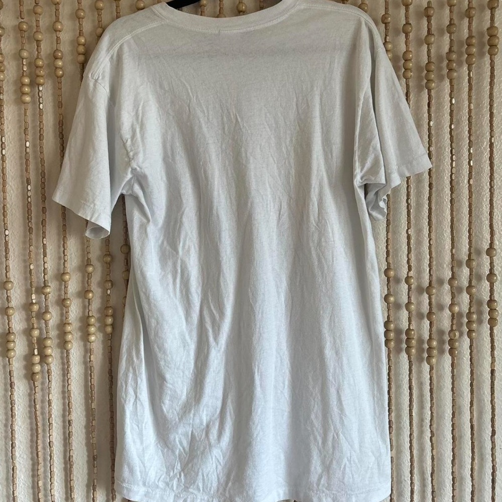 Vintage Nike Air  90s Retro White Orange Blue Graphic Short Sleeve Causal T - Picture 4 of 5